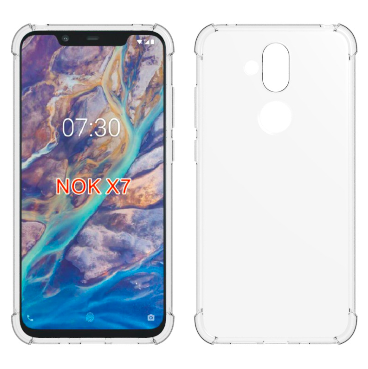 Ốp Lưng Dành Cho Nokia 8.1, X7 Dẻo Silicon trong suốt, Chống sốc, bảo vệ Camera