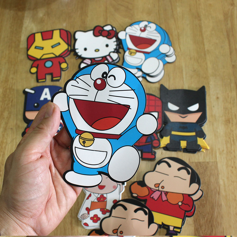 Bao Lì Xì 2020 Combo 10 Cái Các nhân vật hoạt hình Doreamon Miruko Spider man Captain , Ironman, Cu Shin