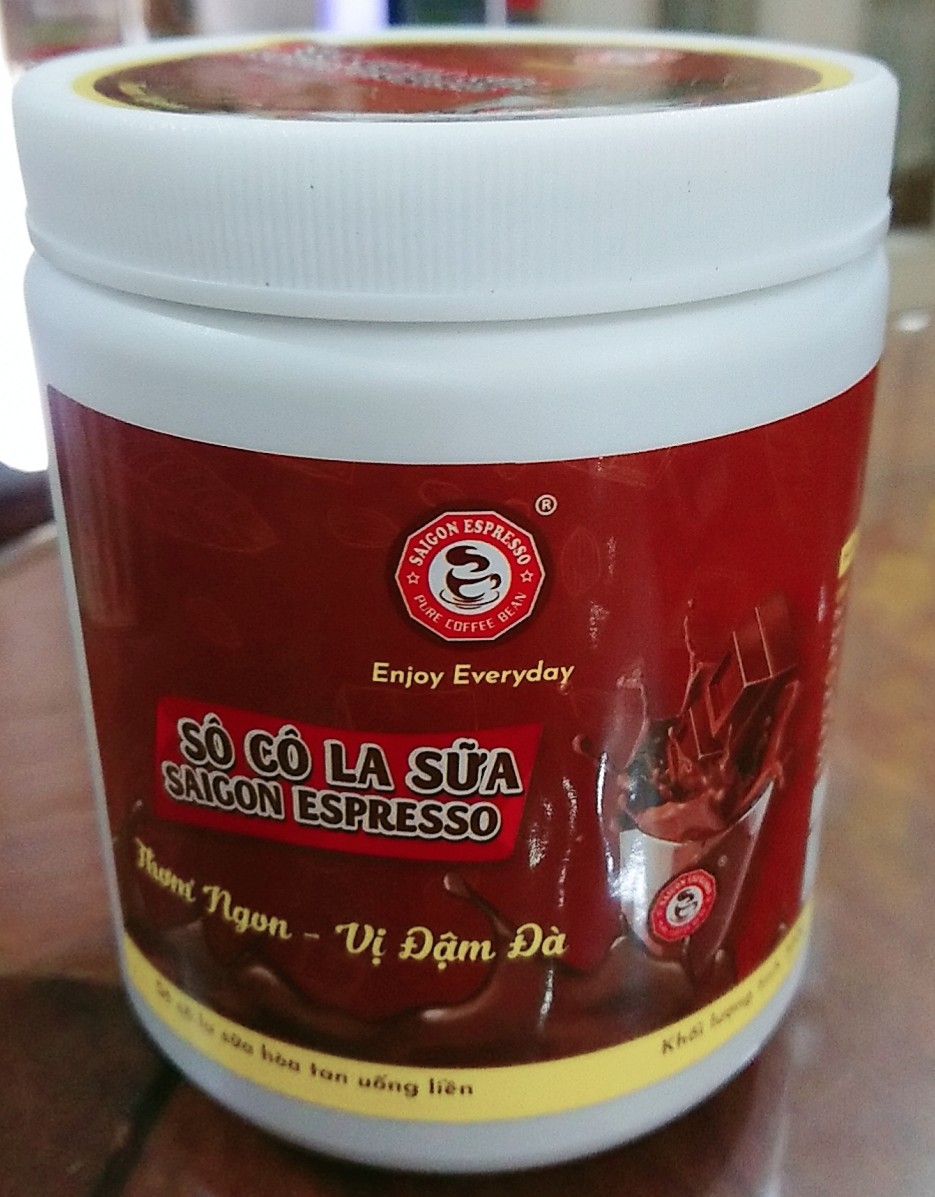 Sô cô la sữa Saigon Espresso hòa tan, HỦ NHỰA 300g/hủ