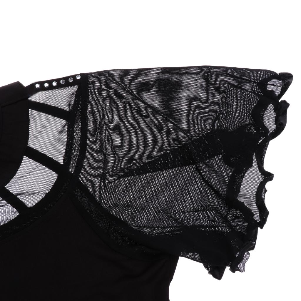 Ballroom Dancing Modern Dance Square Dance Practice Outfit Black XXL