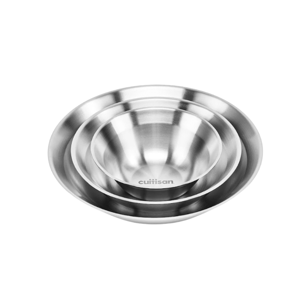 Bộ 3 Dĩa Sâu Tròn Inox Cao Cấp Cuitisan EC11-043S3 hàng chính hãng