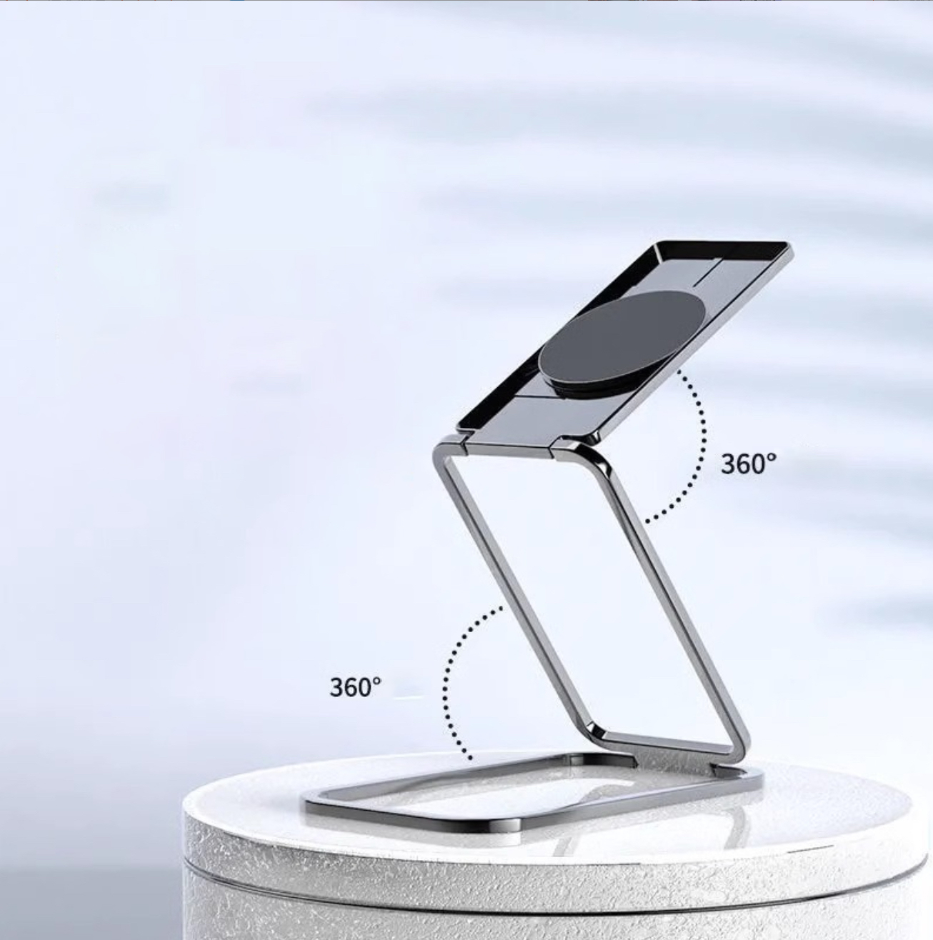 Giá kệ đỡ điện thoại hợp kim dán mặt đế sau chống lưng vòng tay xoay 360 độ Kickstand gấp gọn K4 - Hàng chính hãng