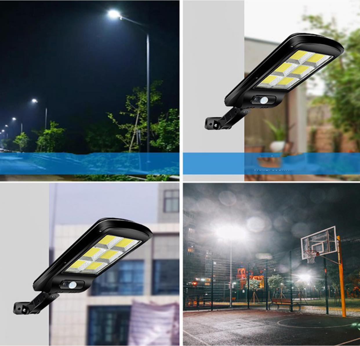 Bộ đèn led đường năng lượng mặt trời tích hợp ngoài trời cảm ứng năng lượng mặt trời Solar Light