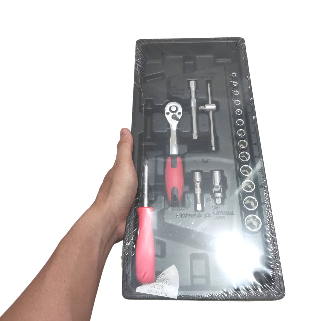 Bộ đầu tuýp và cần xiết 1/4", bộ tuýp 1/4 inch trhn1109