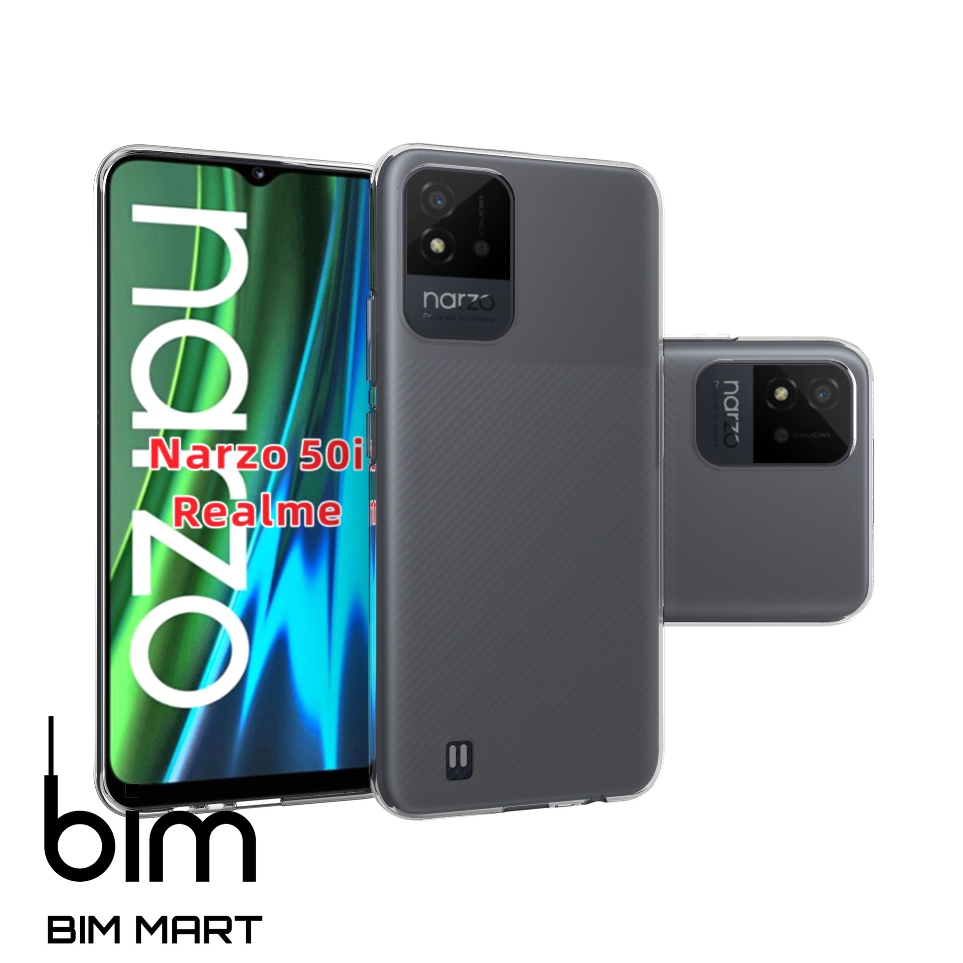 Ốp lưng dành cho Realme Narzo 50i silicon dẻo trong suốt cao cấp A+