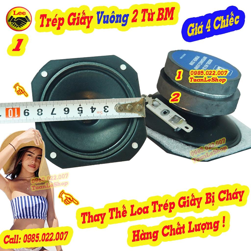 LOA TREBLE GIẤY VUÔNG 2 TỪ BM 8cm – HÀNG CHẤT LƯỢNG - Giá 04 TRÉP GIẤY 8cm