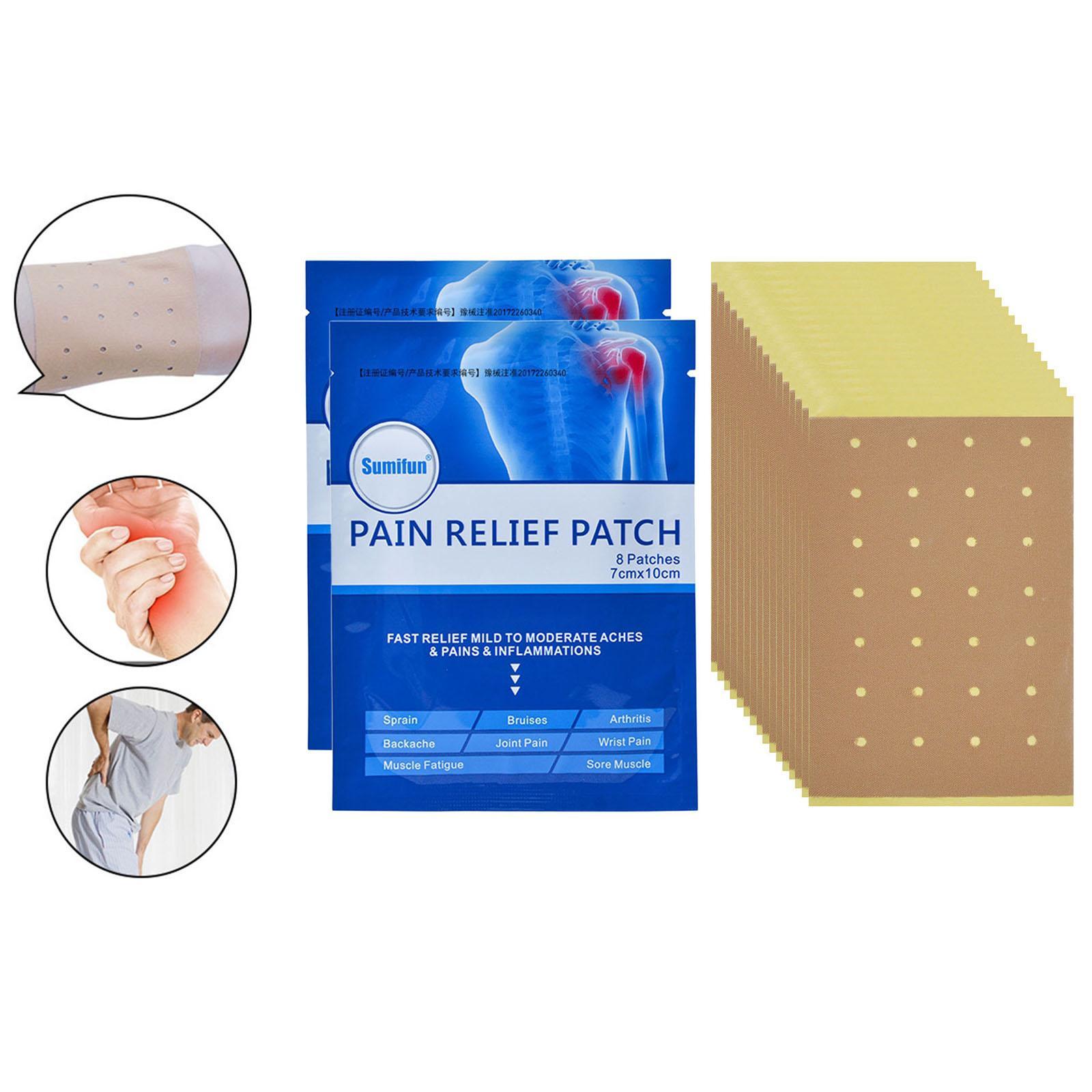 16 Sheets Natural Wormwood Neck Cervical Patch Herbal Pain Plaster 10x7cm