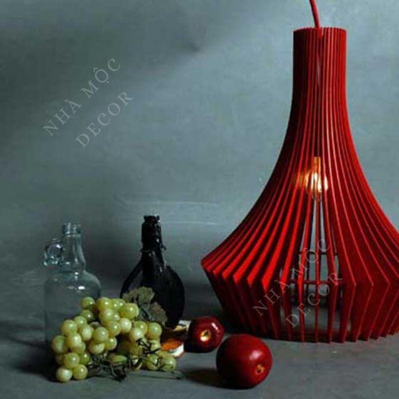Đèn gỗ thả trần trang trí mẫu TT78
