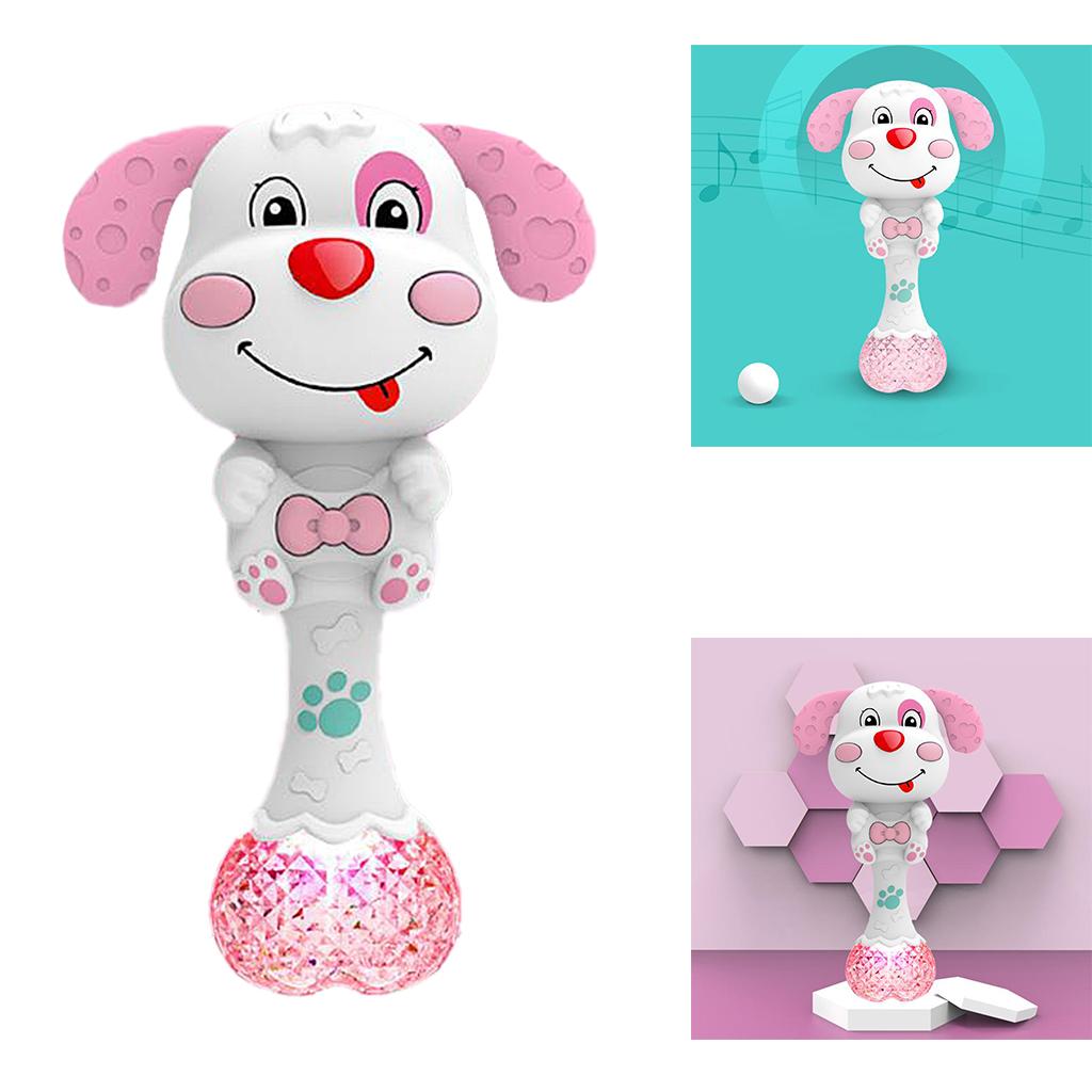 Baby Rattle Teether with Music & Light Spin Rattle for 3 - 12 Month Newborns Infant - Advanced manufacturing technology, high reliability