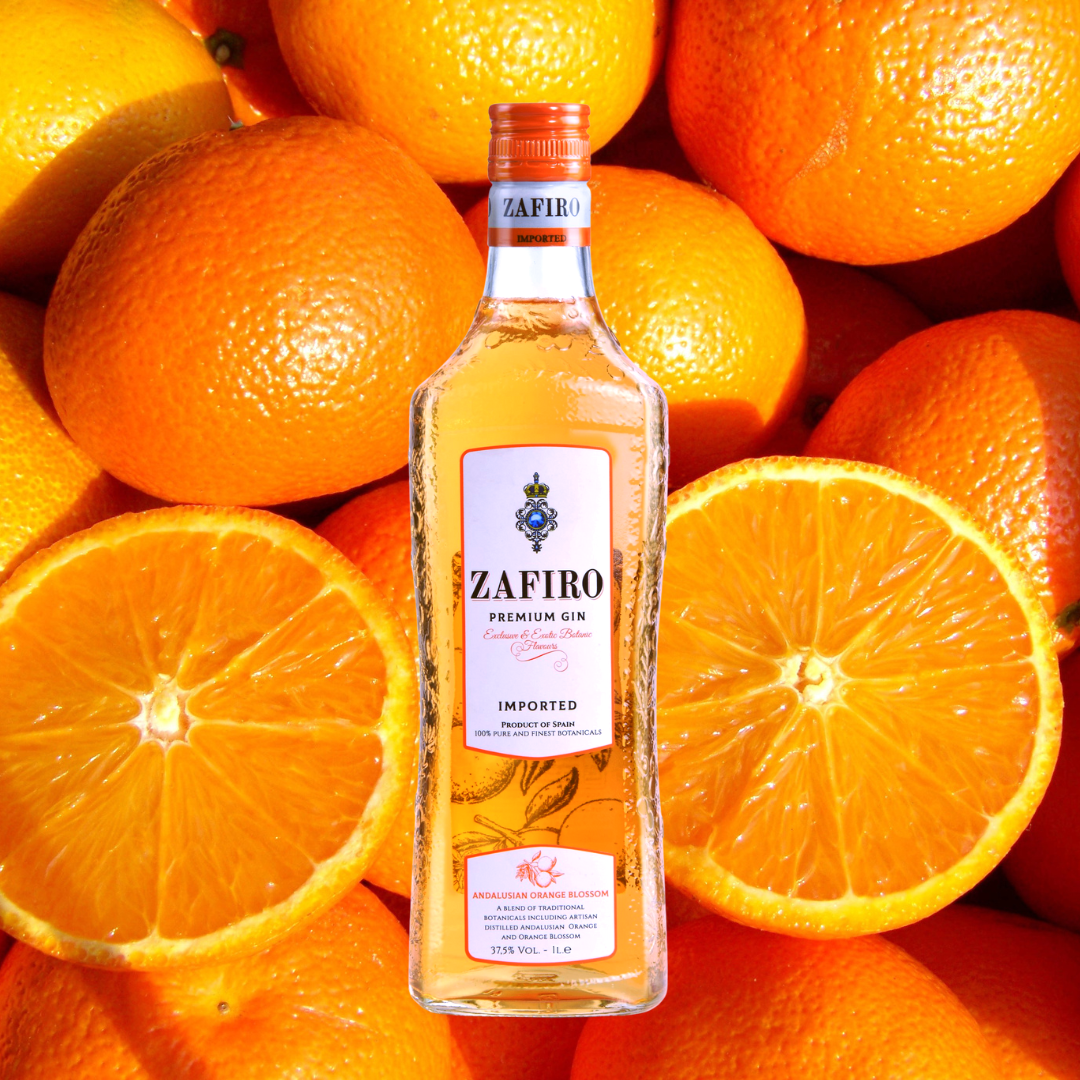 Rượu Gin Zafiro Andalusian Orange Blossom 37.5% 700ml