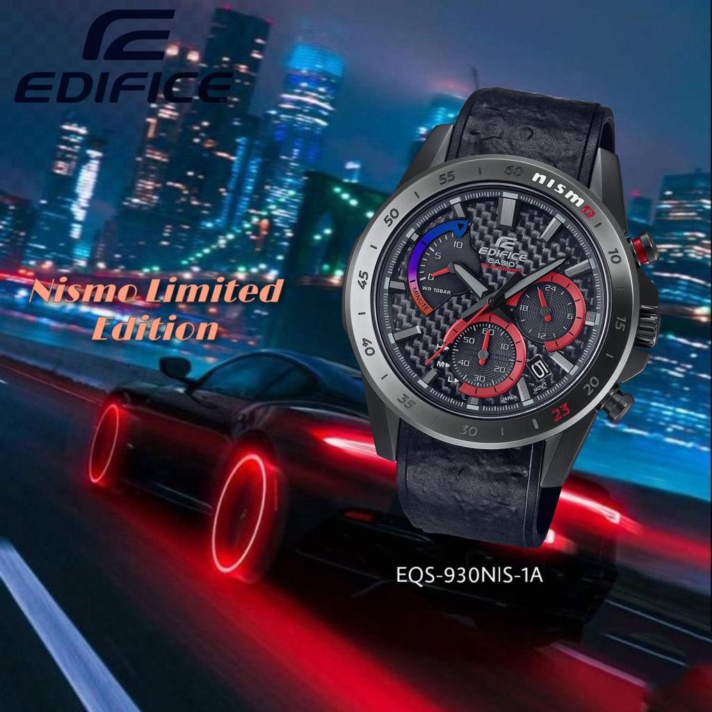 Đồng Hồ Nam Dây Nhựa Casio Edifice EQS-930NIS-1ADR Chính Hãng - EQS-930NIS-1 Pin Năng Lượng Mặt Trời