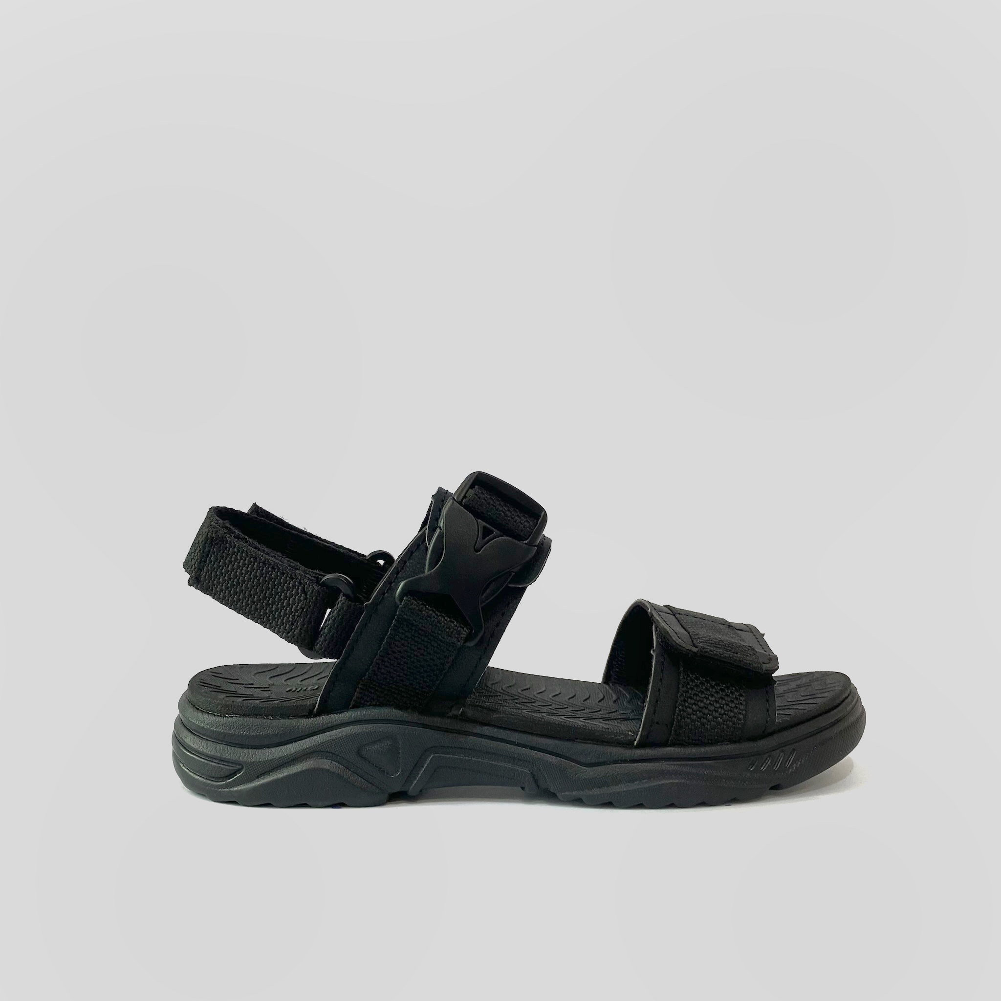 Hình ảnh Giày Sandal Nam The Bily Quai Ngang - Màu Đen BL03D