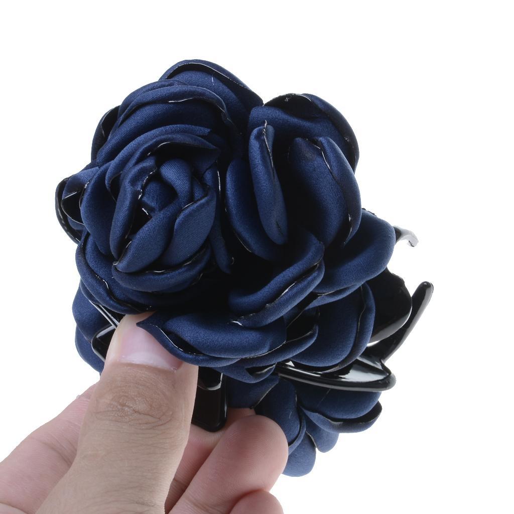 2x Fashion Rose Flower Large Hair Clip Claw Clip Accessory Gift 2 Colors