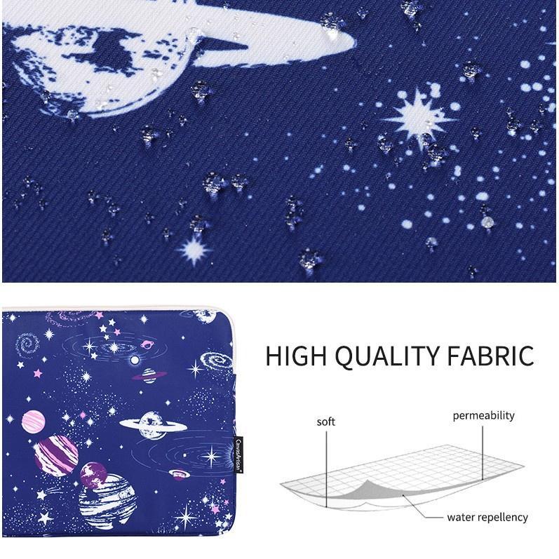 CanvasArtisan Túi đựng máy tính họa tiết vũ trụ chống nước cho Surface Air Pro 11 12 13 14 15 inch