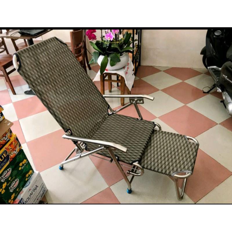 Ghế Bố Xếp Inox 1984 - dày nặng 7kg