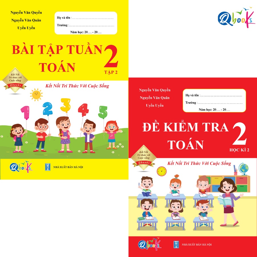 Sách - Combo Bài Tập Tuần và Đề Kiểm Tra Toán 2 - Học Kì 2 - Kết Nối Tri Thức Với Cuộc Sống