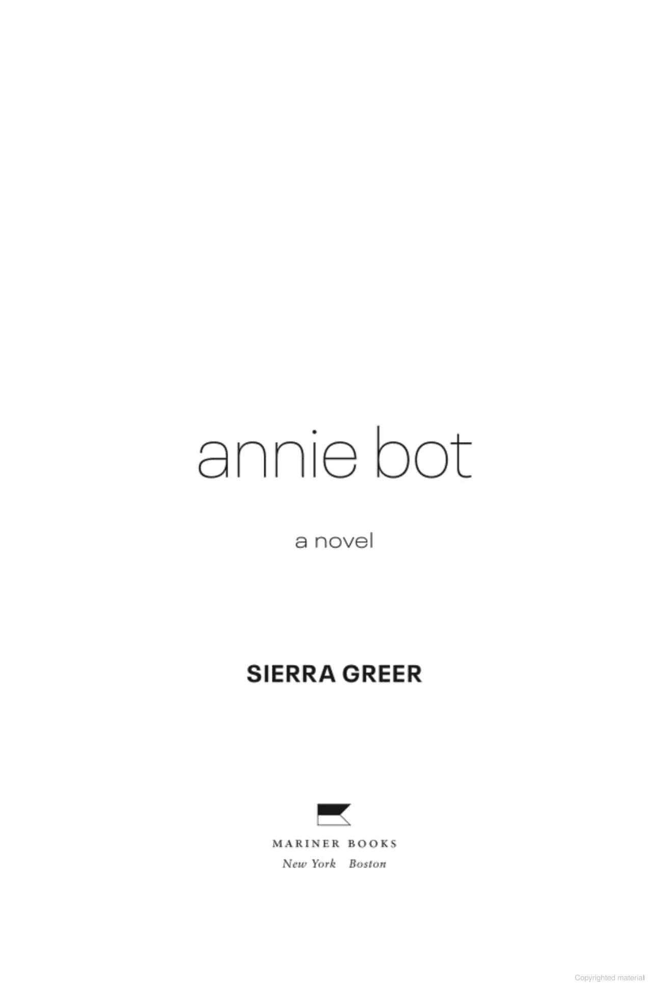 Sách ngoại văn: Annie Bot
