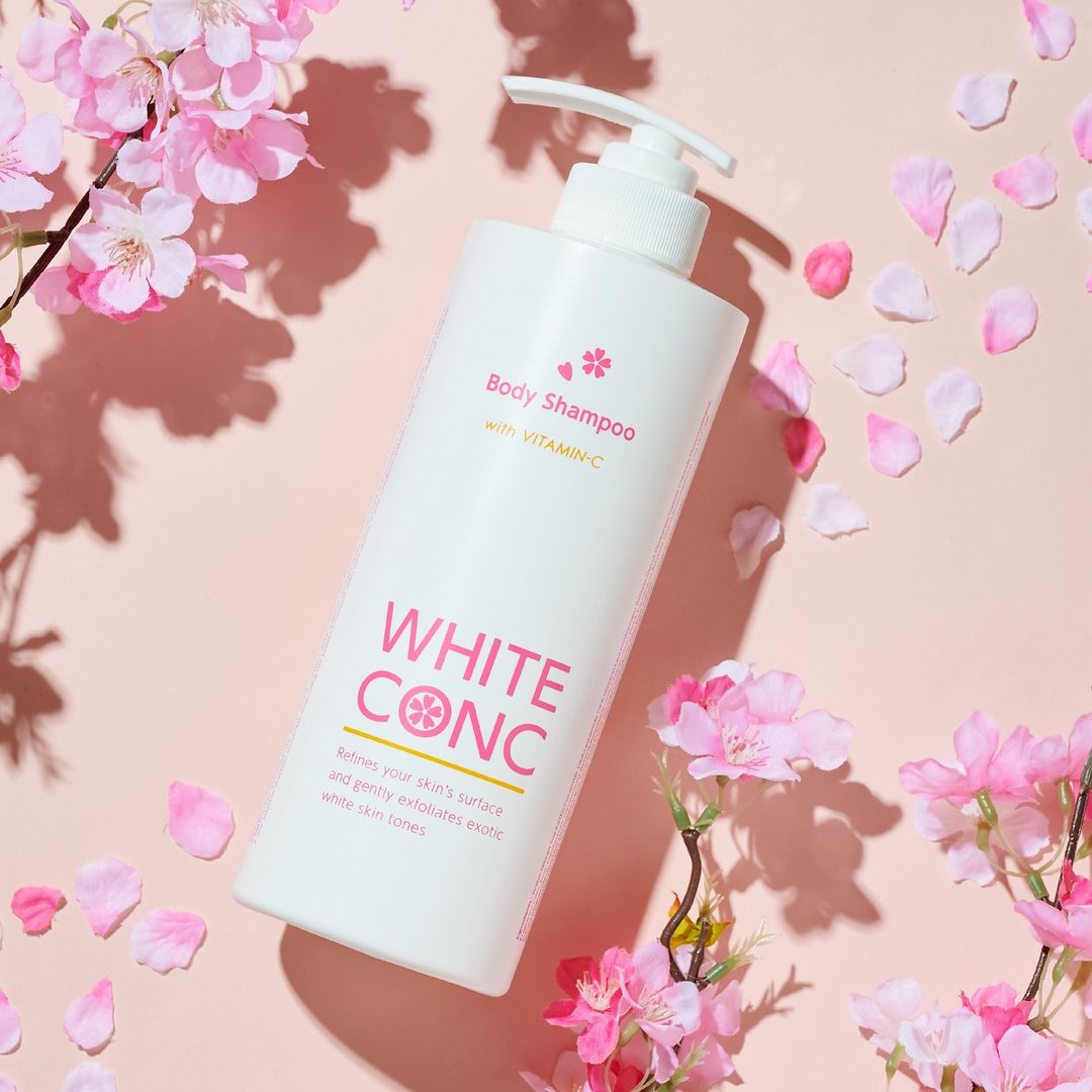 Sữa Tắm Dưỡng Trắng Da Toàn Thân White Conc Hoa Anh Đào White Conc Body  Shampoo Cii Sakura (Chai 600ML)