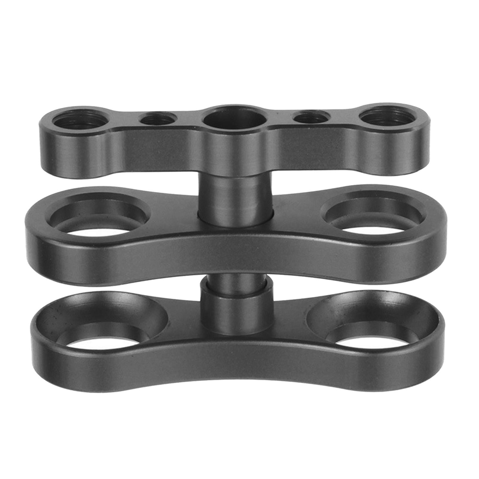 Universal Aluminum Standard Butterfly 1" inch Ball Clamp for Underwater Diving Light Tray System Arms System