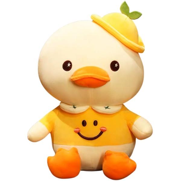 Gấu Bông - Vịt Nhồi Bông Vàng Đội Mũ Mềm Mịn Kích Thước 35cm - Panda Store