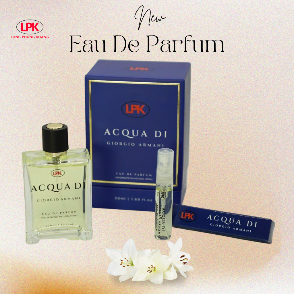 Nước Hoa Nam Cao Cấp AQUA DI 5ml &amp; 50mL LPK Eau De Parfum Chính Hãng