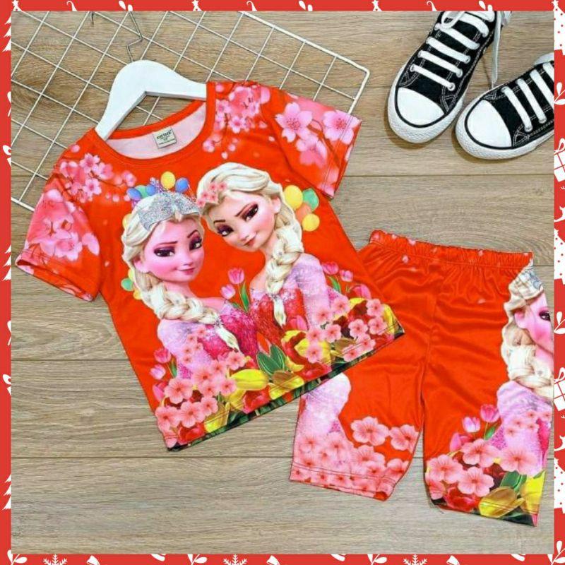 BỘ THUN 3D SIÊU YÊU CHO BÉ GÁI- Đồ bộ trẻ em
