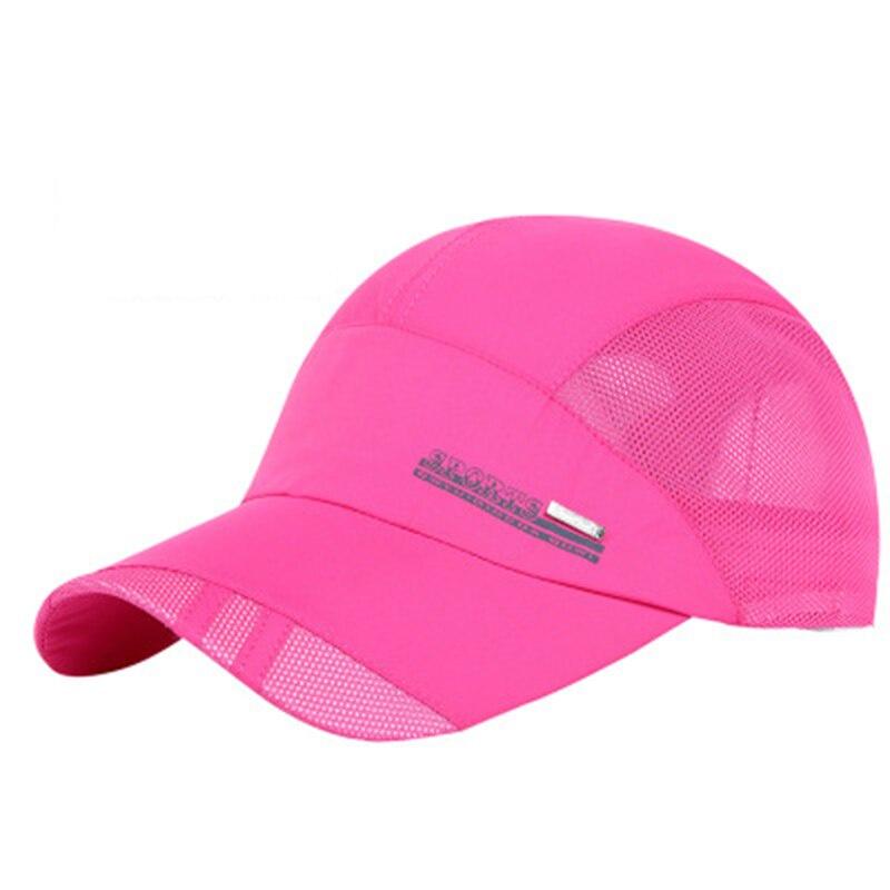 Summer Outdoor Sports Caps Women Quick Dry Breathable Sun Visor Baseball Cap Men Hiking Fishing Running Cap Sun Hat Adjustable