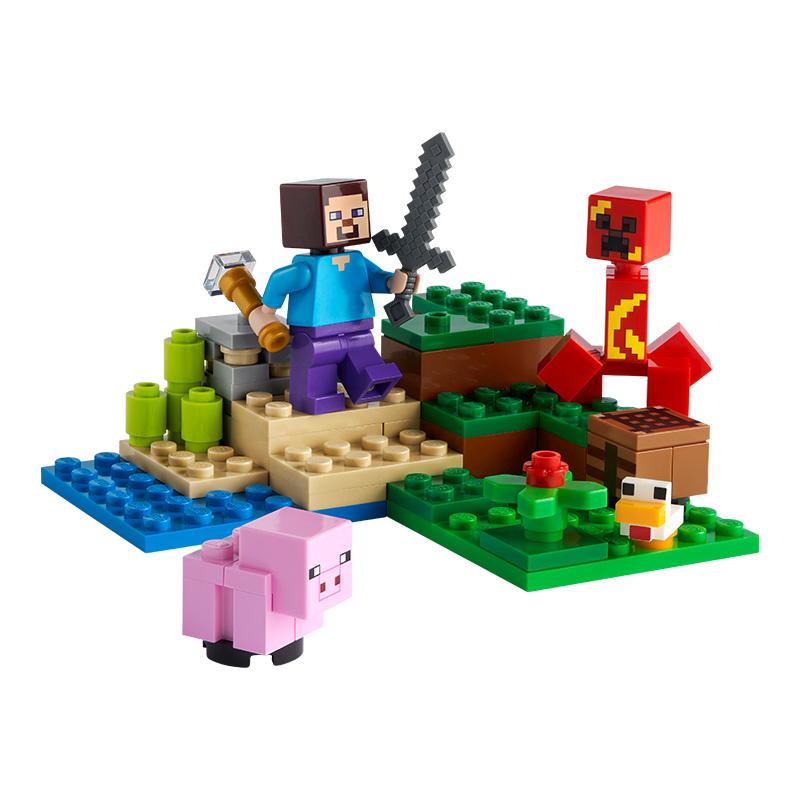 Hình ảnh Đồ Chơi LEGO MINECRAFT Phục Kích Sinh Vật Creeper 21177