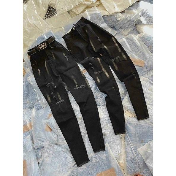 Quần Jeans Form Ôm Rách Đùi Q049