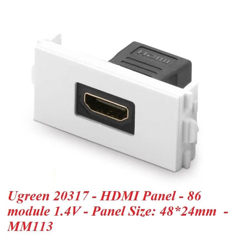 Ugreen UG20317MM113TK Màu Đen Mặt nạ HDMI âm tường cao cấp - HÀNG CHÍNH HÃNG