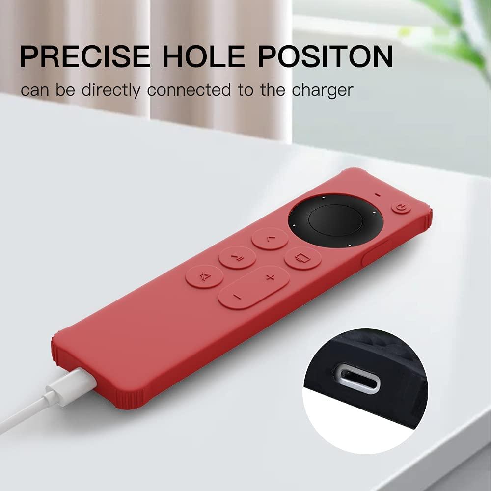 Vỏ Bảo Vệ Điều Khiển Từ Xa Bằng Silicon Cho Apple TV 4K Siri Remote 2021 Vỏ Mềm Chống Sốc Chống Trượt Vỏ Bảo Vệ Điều Khiển Từ Xa