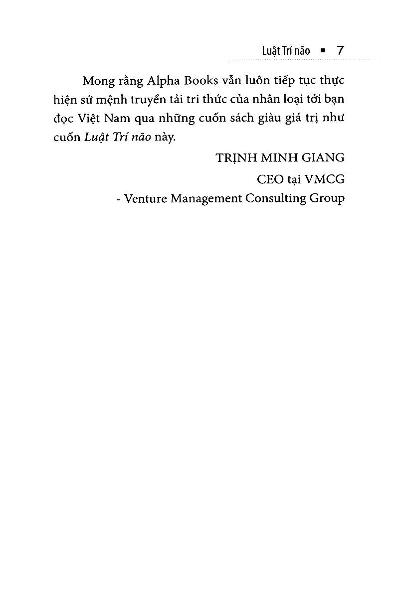Luật Trí Não (Tái Bản)