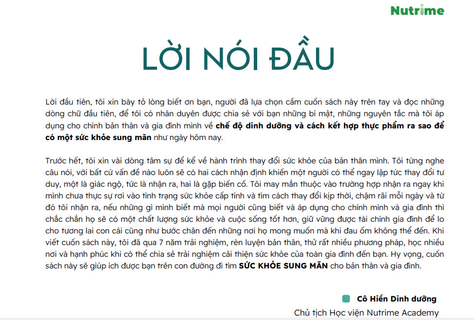 Sách Dinh Dưỡng Nguyên Thủy - Đặng Thị Mai Hiền
