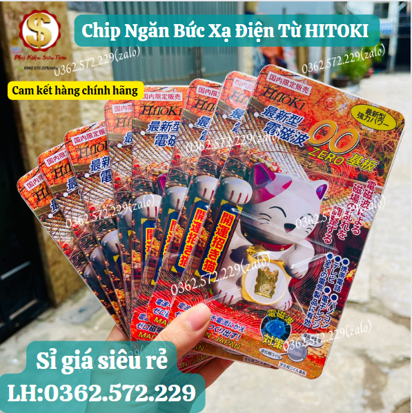 MÈO THẦN TÀI, CHIP NGĂN BỨC XẠ ĐIỆN TỪ NHẬT BẢN HITOKI CHẮN SÓNG ĐIỆN TỪ TRÊN ĐIỆN THOẠI ,LAPTOP, ĐỒ CHƠI ĐIỆN TỬ