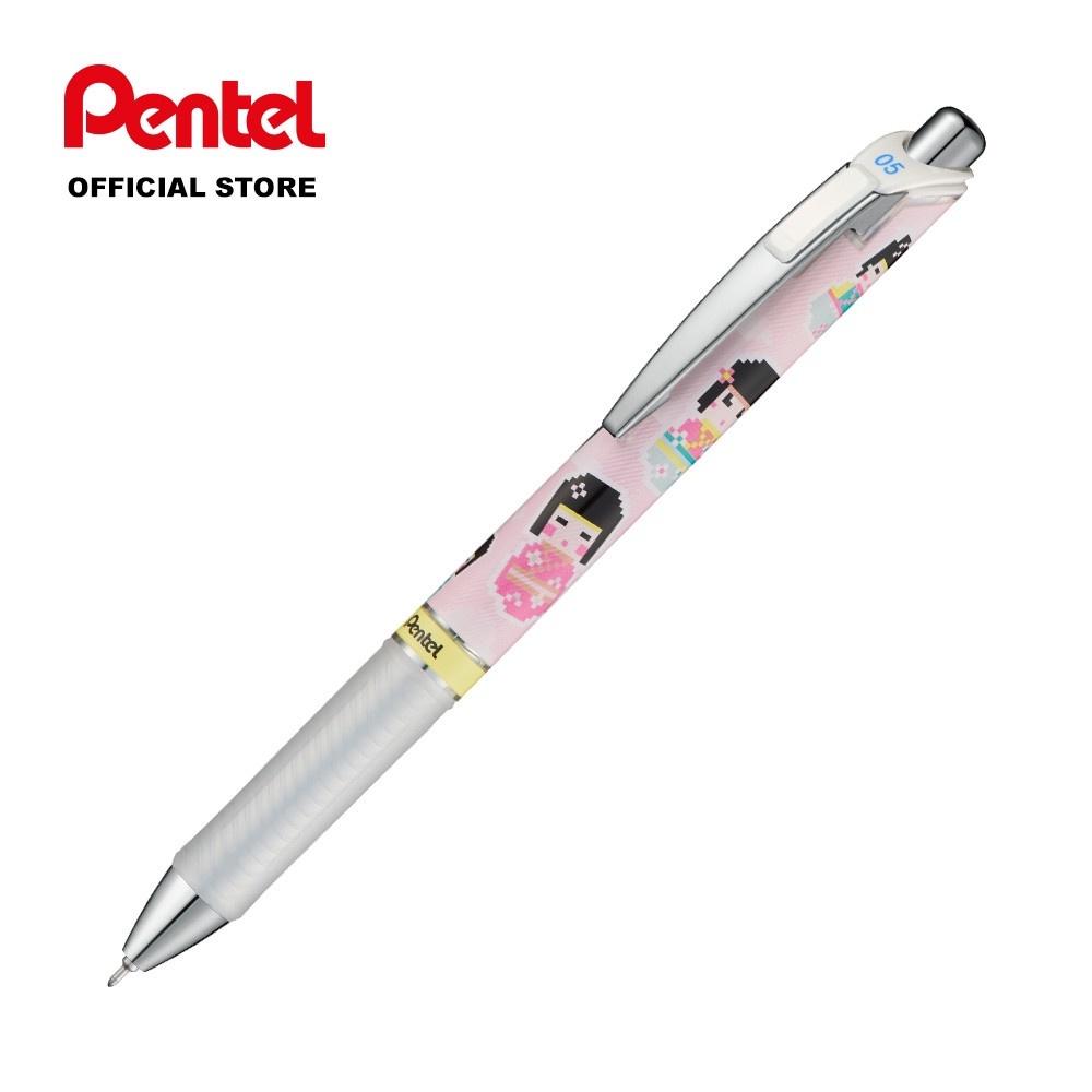 Bút Gel Pentel Kawaii+5 Pixel Art BLN75KW|Trơn Mượt Siêu Nhanh Khô |Phong Cách Nhật Bản(Mẫu Mới Nhất)