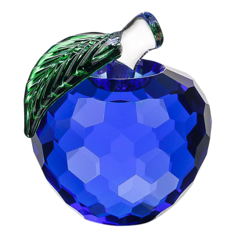 4x5.5cm Colorful Crystal Apple Handcraft Christmas Eve Souvenir