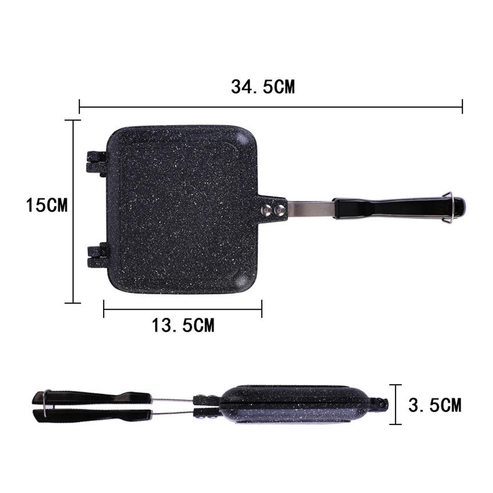 Gas Double-Side Sandwich Maker Bread Toast Machine Barbecue Mold Frying Pan