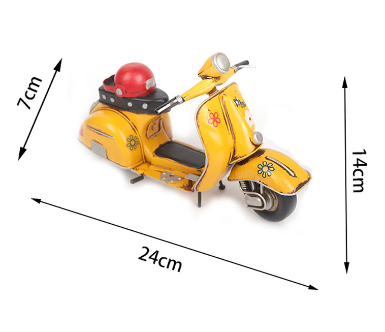 Mô Hình Xe Vespa Vintage - Mô Hình Thủ Công - Quà Tặng - Décor Home - Décor Quán Cafe