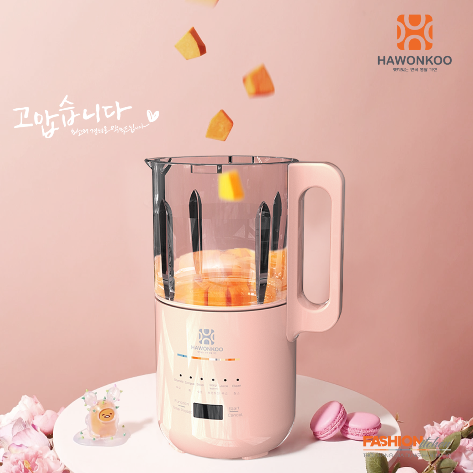 Máy Làm Sữa Hạt Hawonkoo SMH-120 6in1 1000W 1200ML Hàng Chính Hãng Bảo Hành 12 Tháng - Thương Hiệu Hàn Quốc