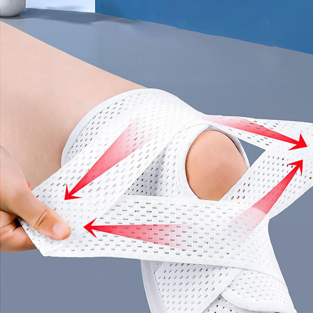 1PCS Universal Sports Safety Knee Brace cho phòng tập thể dục Yoga Quần vợt bóng rổ bóng rổ và tập thể dục Tấm đệm đầu gối cho đau khớp Color: White Size: XXXL