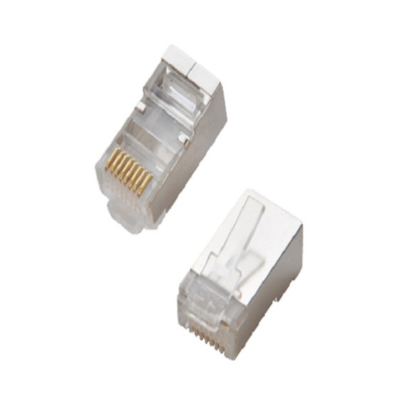 Hạt mạng Cat6 Shielded Vivanco, Chuẩn RJ45 thiết kế vỏ nhựa cao cấp (Túi 10 cái)- Hàng chính hãng