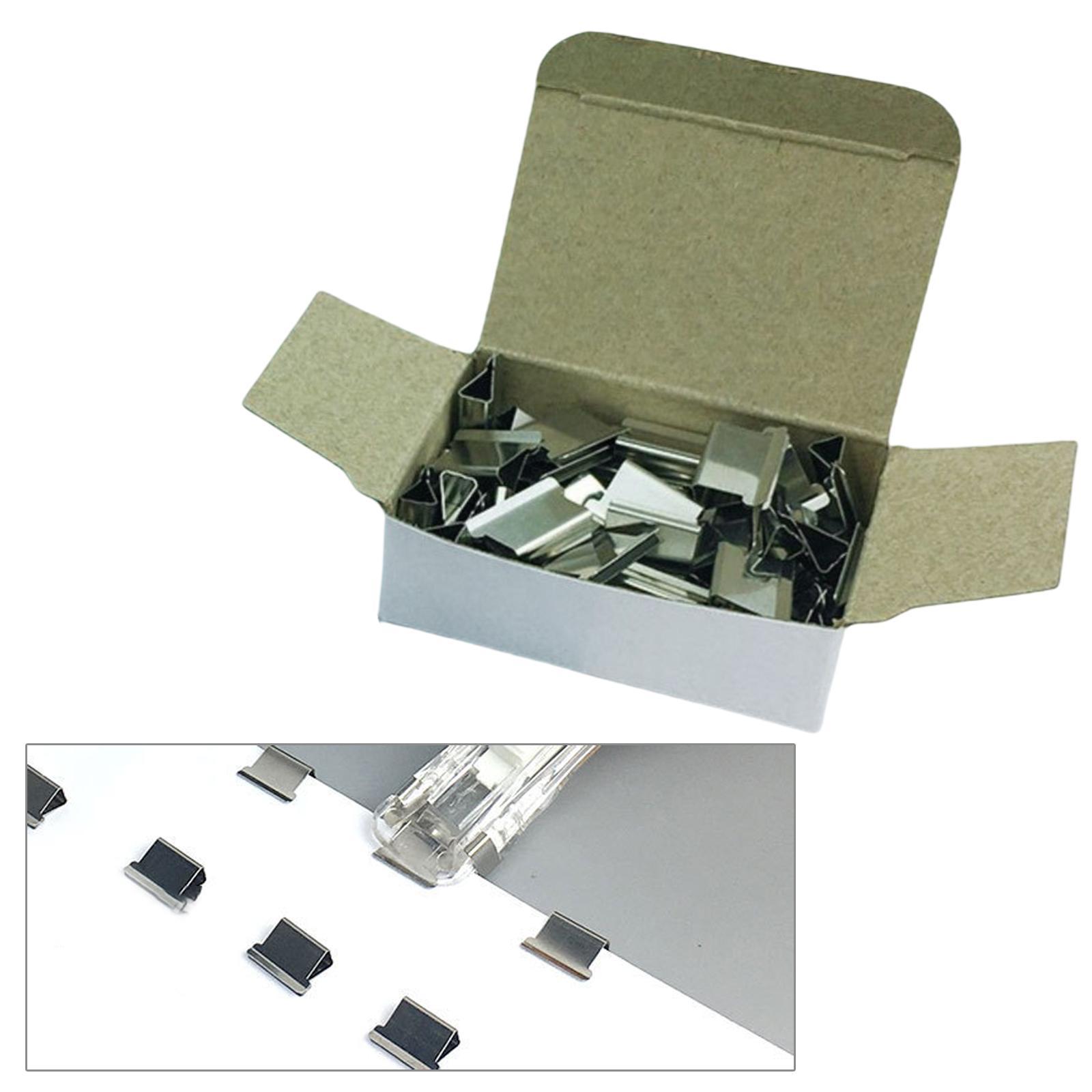 Mini Push Stapler with 100 Clips , 40 Sheet Capacity