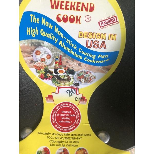 Chảo chống dính Weekend Cook 20-40cm phủ lớp Aluminium chống dính chống trầy