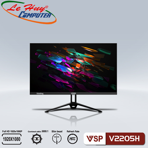 Màn hình LCD 22&quot; VSP V2205H FullHD 75Hz VA - Hàng Chính Hãng