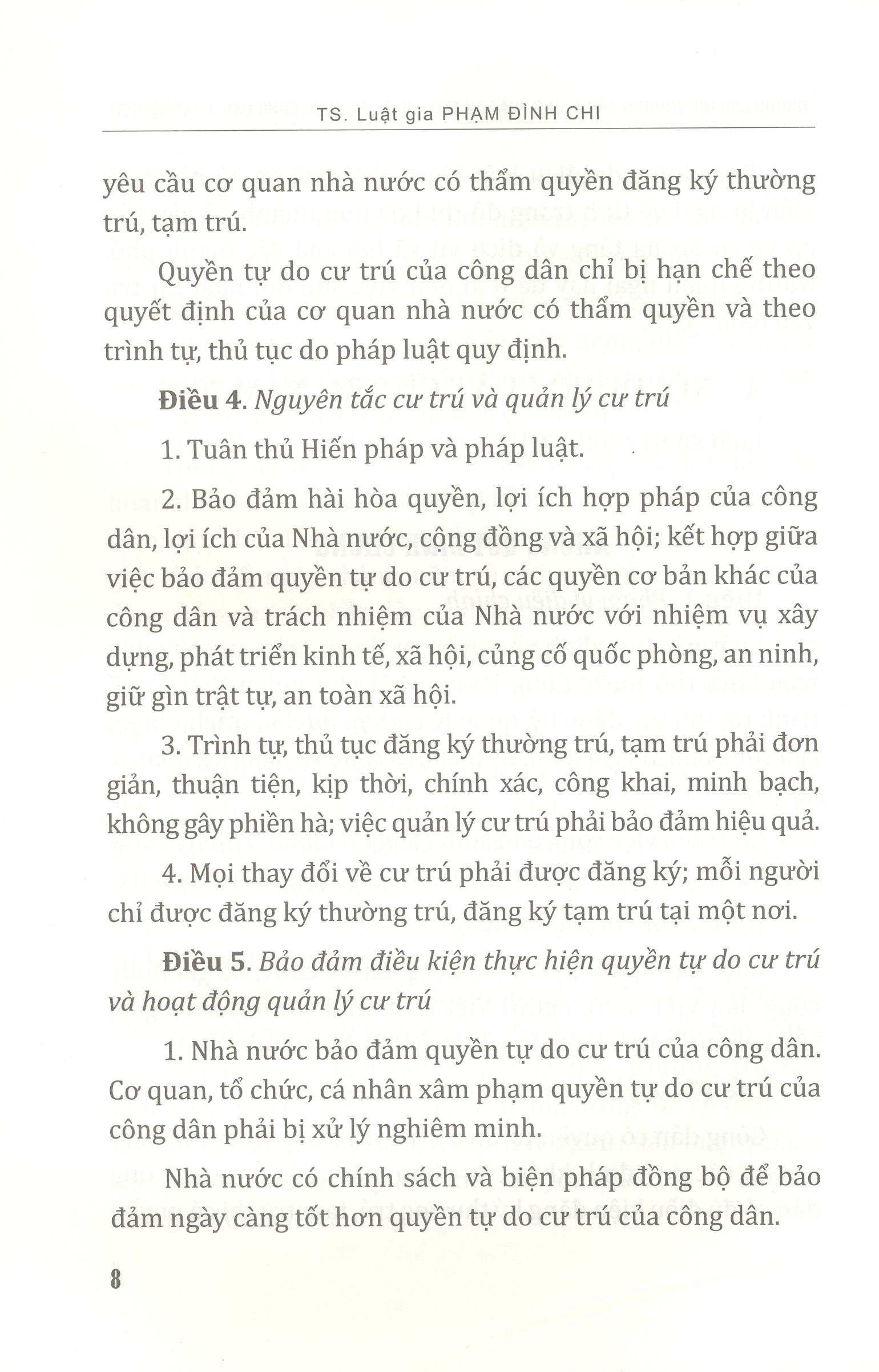 Những Câu Hỏi Thường Gặp Trong Luật Cư Trú, Luật Căn Cước Công Dân, Luật Hộ Tịch