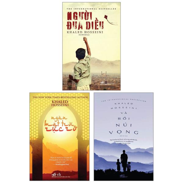 Combo Sách Khaled Hosseini – Người Đua Diều  Ngàn Mặt Trời Rực Rỡ  Và Rồi Núi Vọng Bộ 3 Cuốn