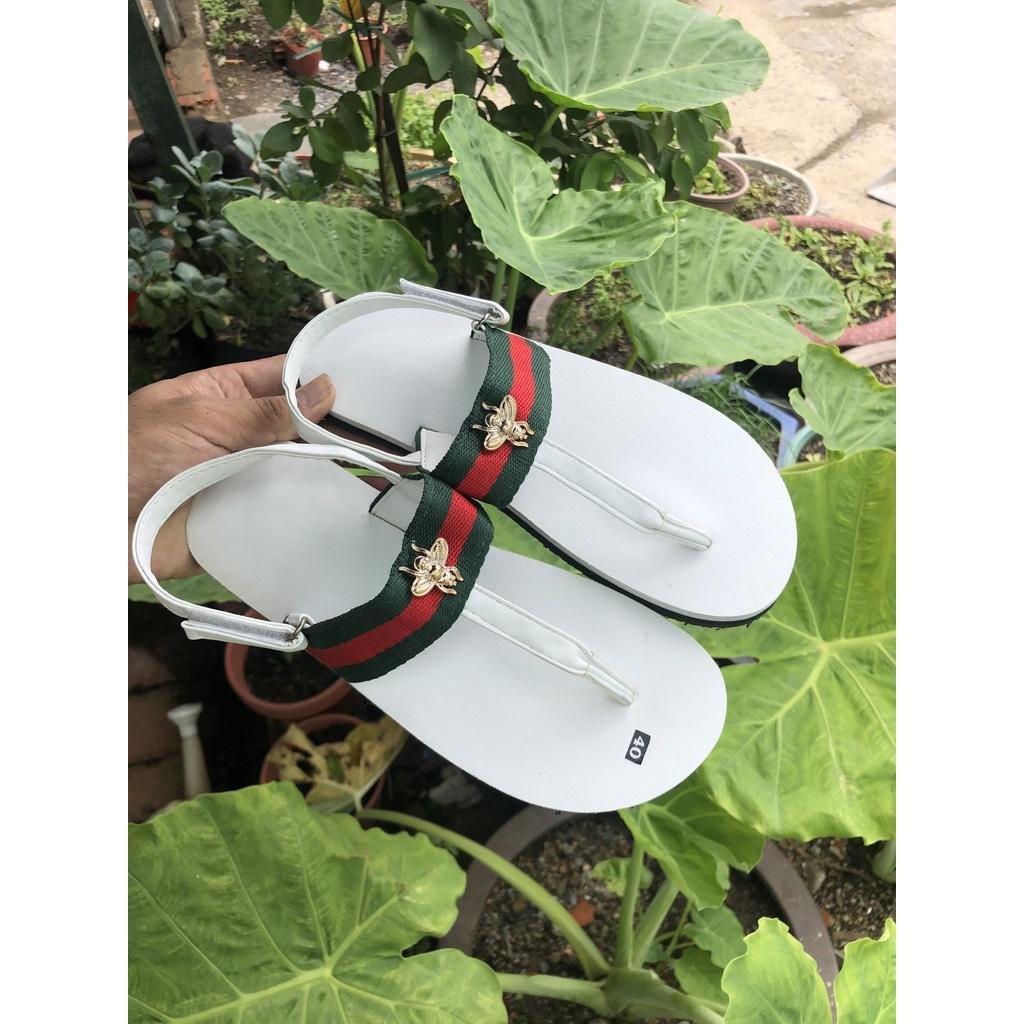 xăng đan nam và nữ sandal đồng nai ( đế trắng quai dù hậu trắng ) size từ 35 nữ đến 42 nam