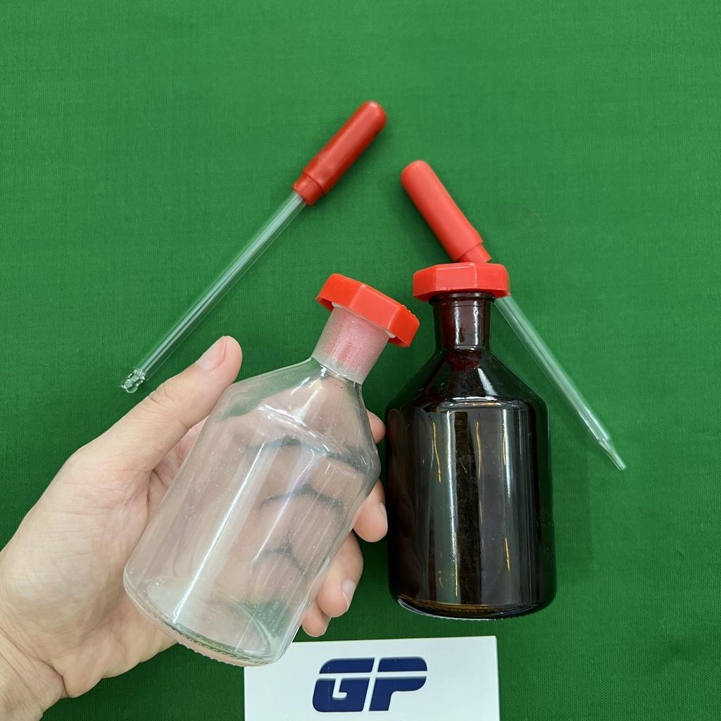 CHAI CÔNG TƠ GÚT TRẮNG NÂU 125ML DÙNG TRONG PHÒNG THÍ NGHIỆM