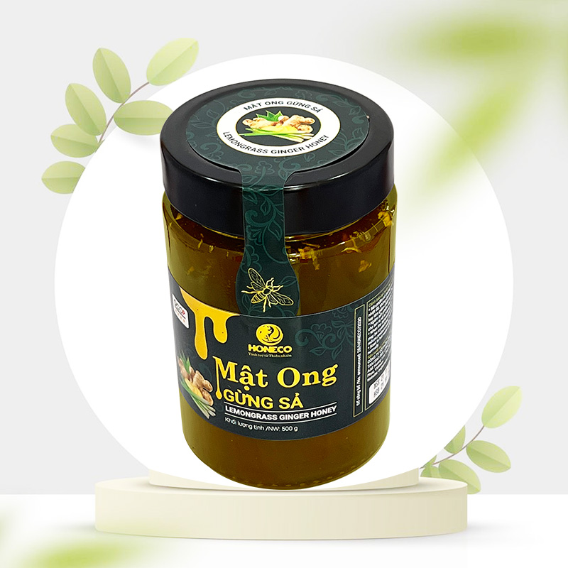 Mật ong Gừng Sả Honeco 500g