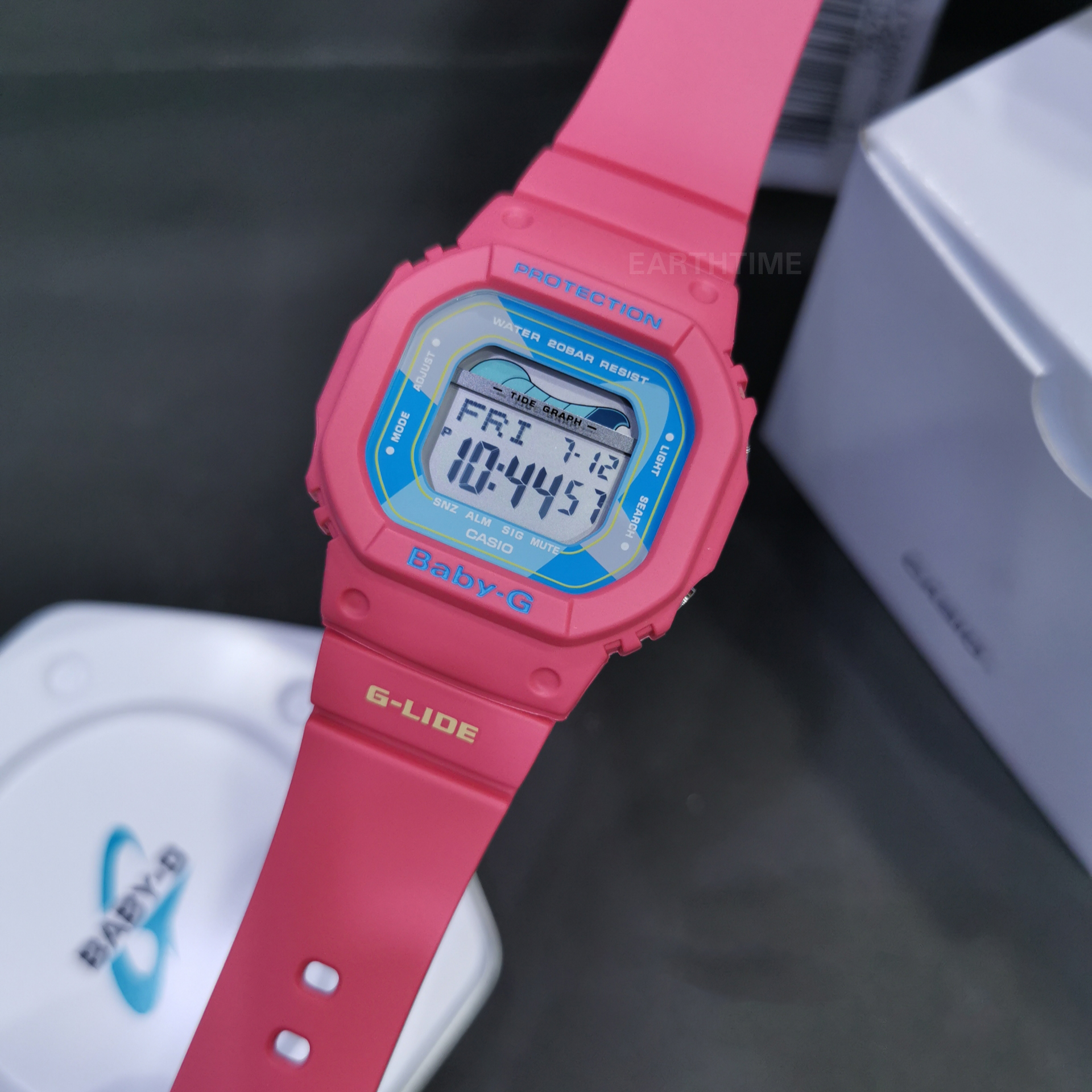 Đồng Hồ Nữ Casio Baby G BLX-560VH-4DF - Chính Hãng - Dây Nhựa Màu Hồng